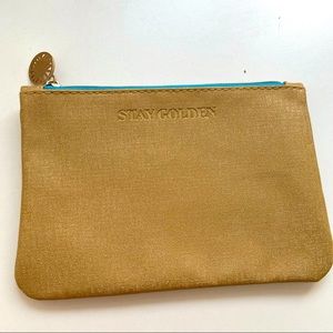 Gold IPSY Zipper Cosmetic Bag
